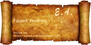 Egyed Andrea névjegykártya